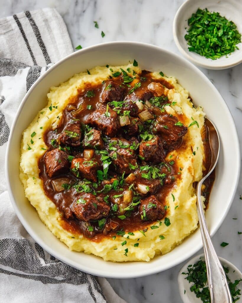 Easy Instant Pot Beef Tips with Gravy Recipe