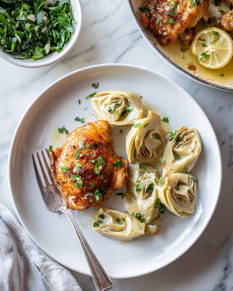 One-Pan Artichoke Chicken with White Wine Sauce Recipe