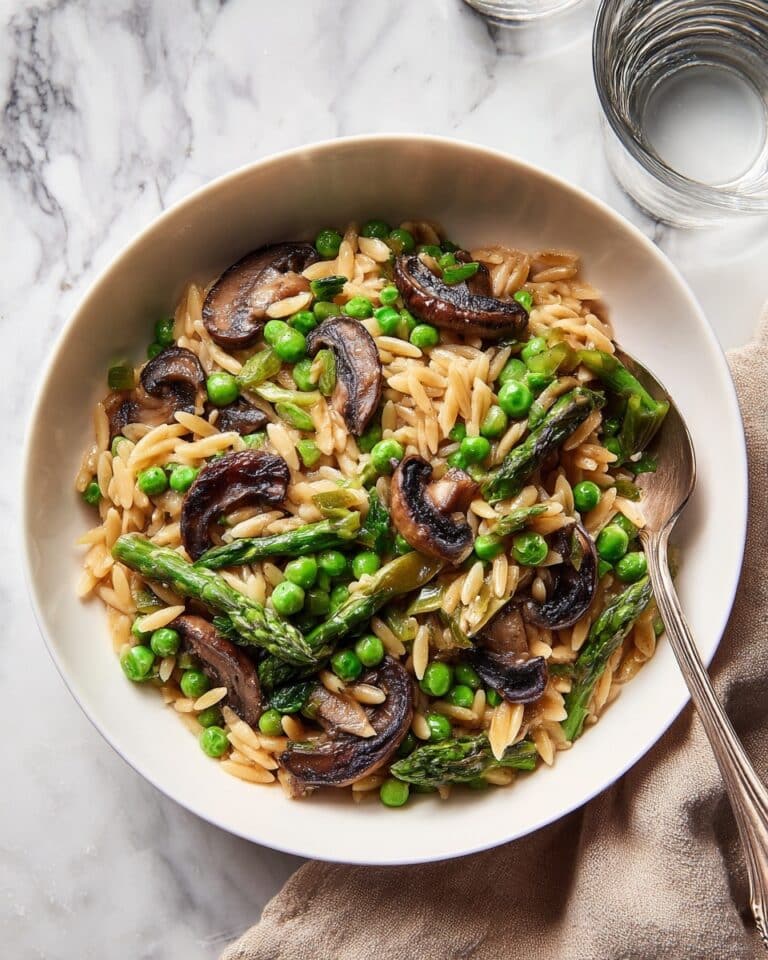 Lemon Orzo with Spring Vegetables Recipe