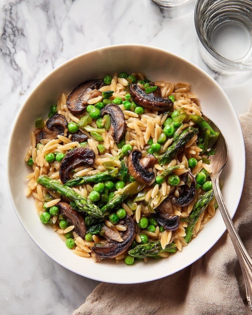 Lemon Orzo with Spring Vegetables Recipe
