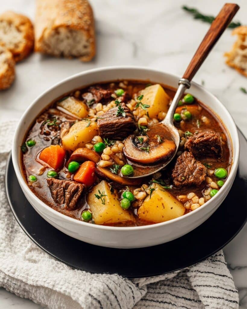 Beef Barley Mushroom Soup Recipe