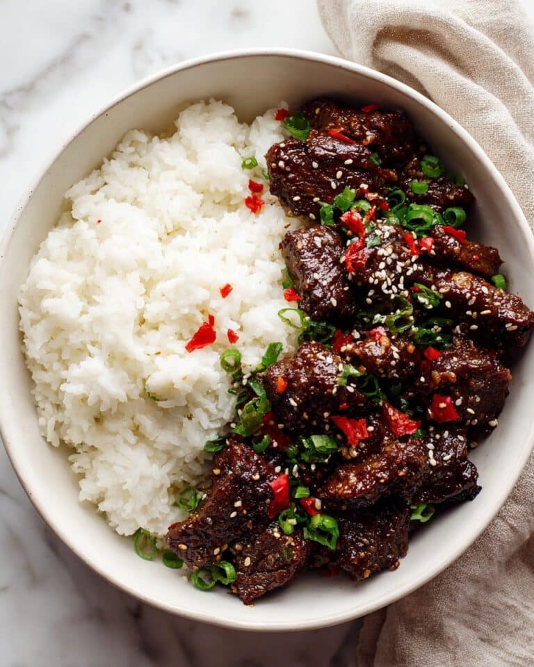 Mongolian Beef with Rich Sauce and Green Onions Recipe