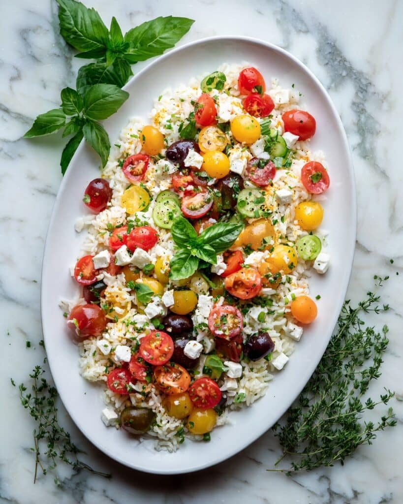 Easy Mediterranean Rice Salad Recipe