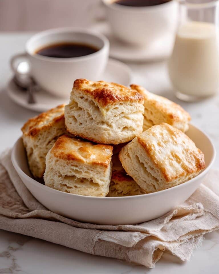 Square Buttermilk Biscuits (Tall & Flaky) Recipe