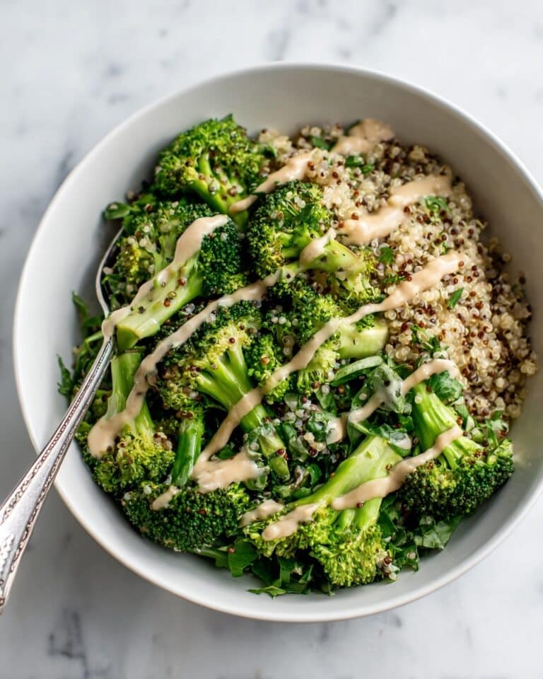 Broccoli Quinoa Salad with Sunflower Seed Butter Dressing Recipe