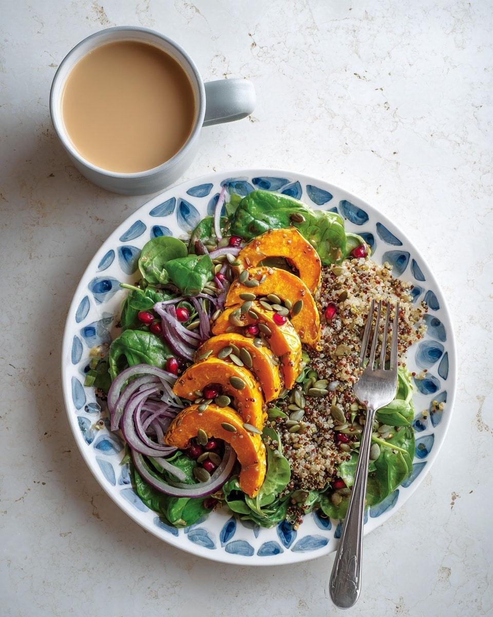 Delicata Squash Salad with Creamy Maple Vinaigrette Recipe