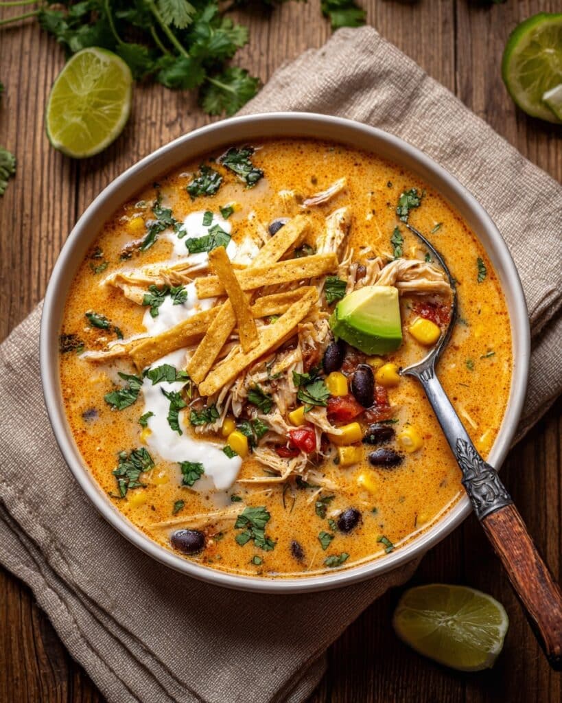Creamy Chicken Taco Soup Recipe