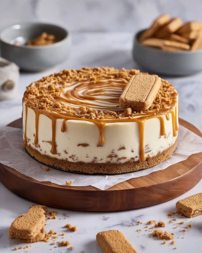 Creamy No-Bake Biscoff Cheesecake Recipe