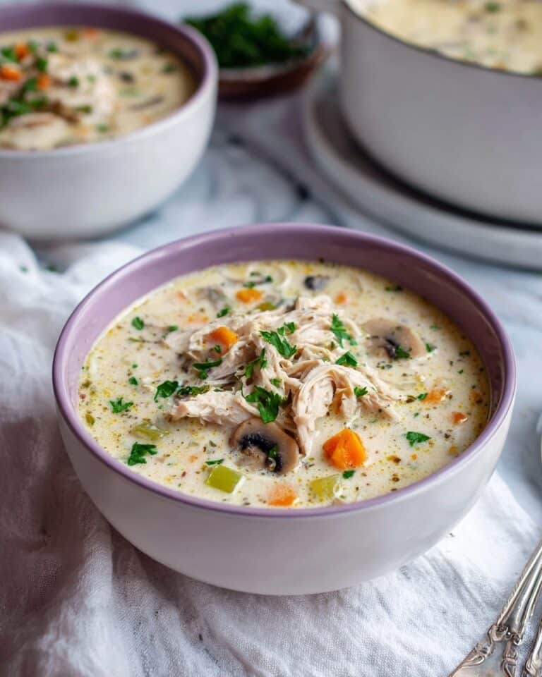 Creamy Chicken Mushroom Soup Recipe