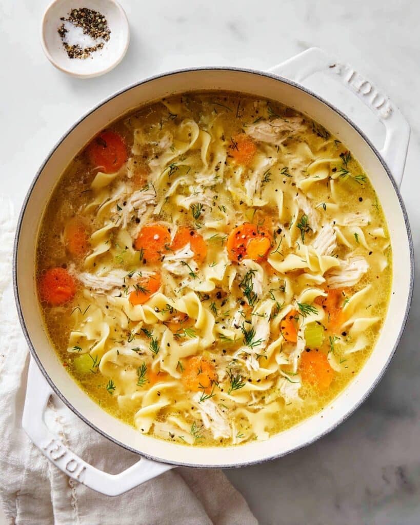 Best Homemade Chicken Noodle Soup Recipe with Egg Noodles Recipe