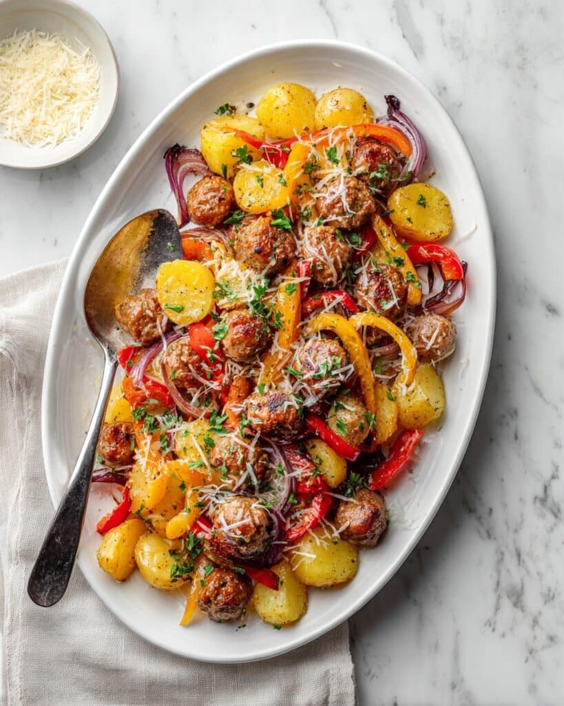 Sausage, Peppers, and Potatoes Roast Recipe