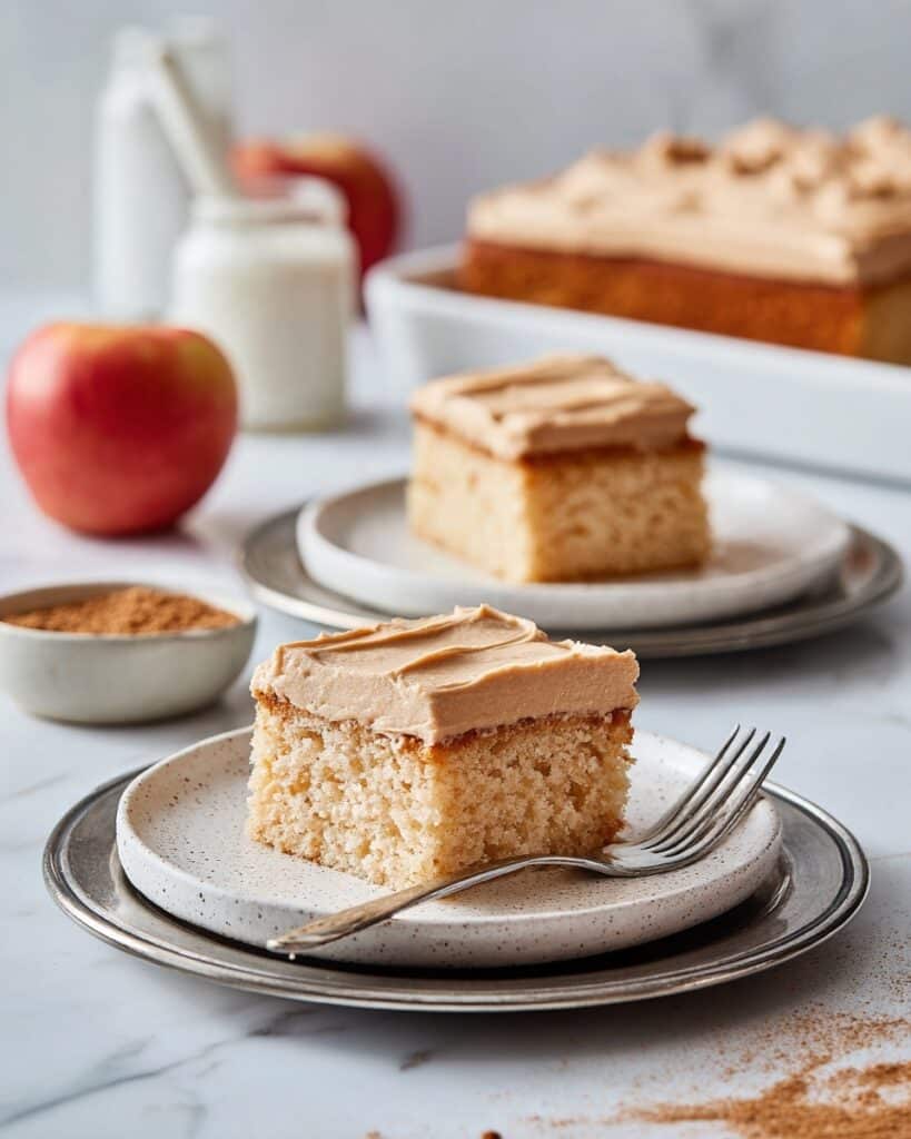Spiced Apple Cake with Brown Sugar Frosting Recipe