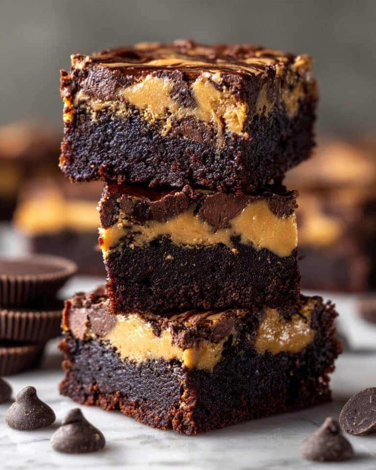 Chocolate Peanut Butter Swirl Brownies Recipe