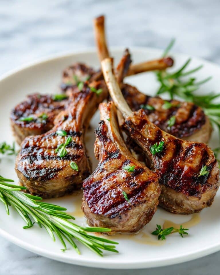 Garlic Rosemary Lamb Lollipops Recipe