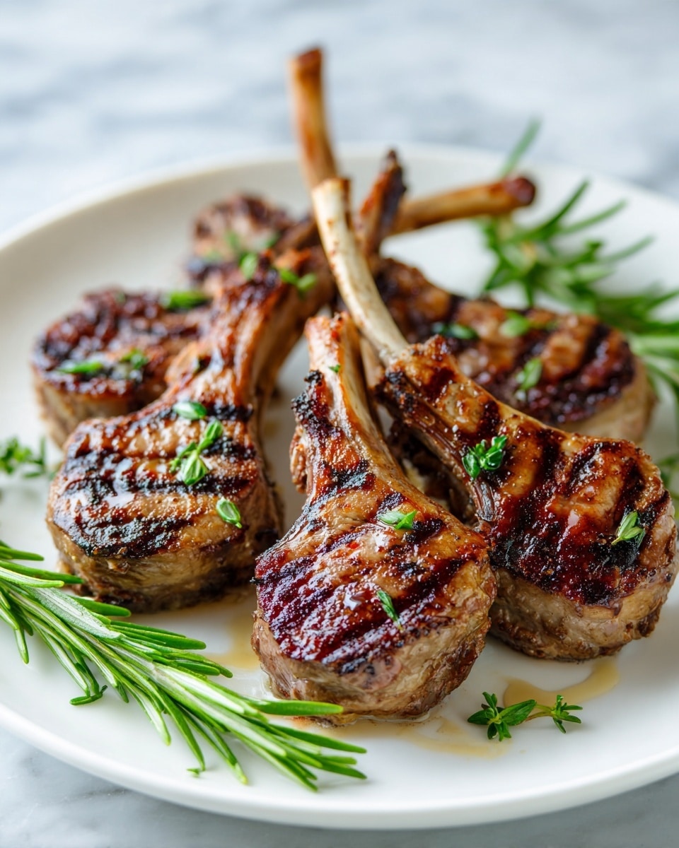 Garlic Rosemary Lamb Lollipops Recipe