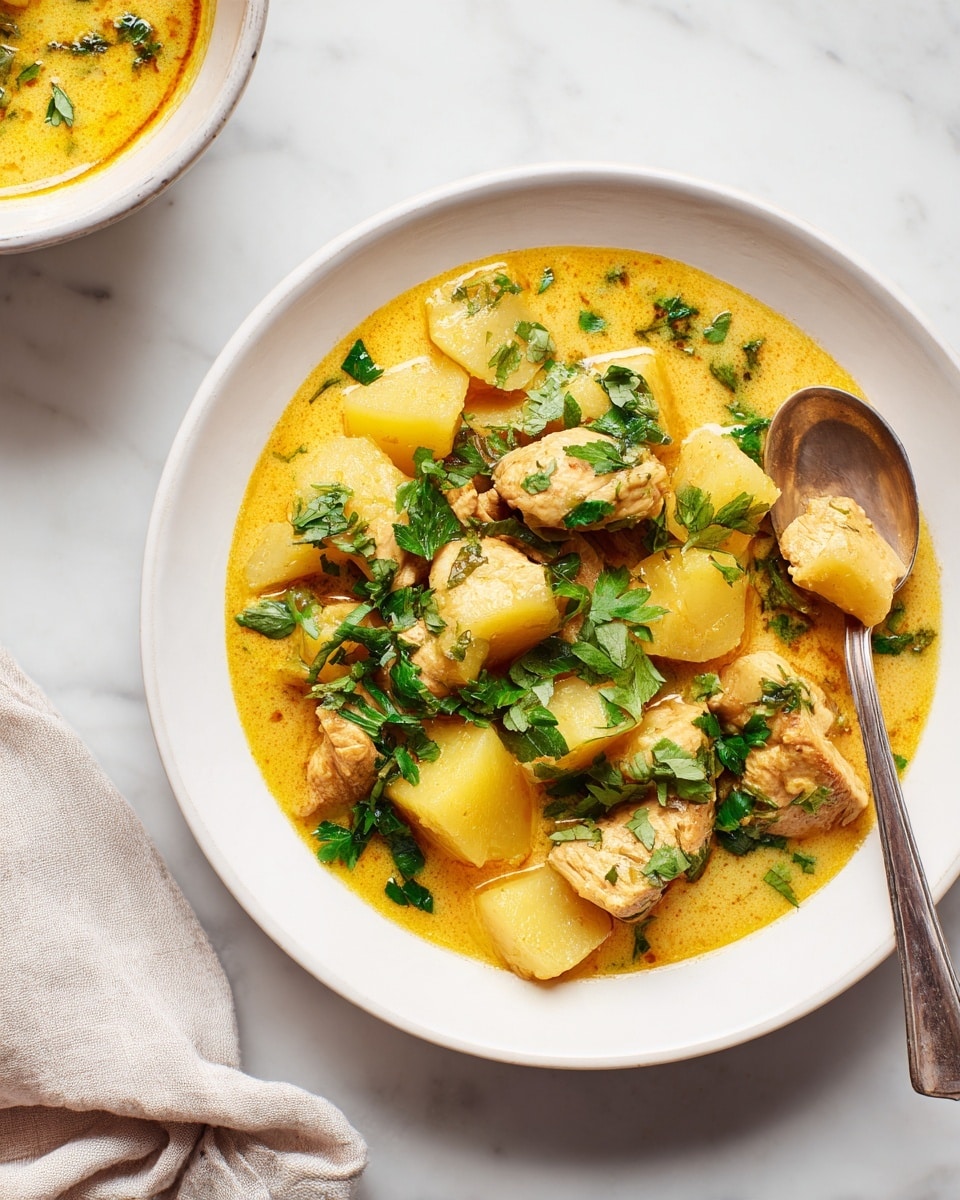 Creamy Yellow Chicken Curry with Potatoes Recipe
