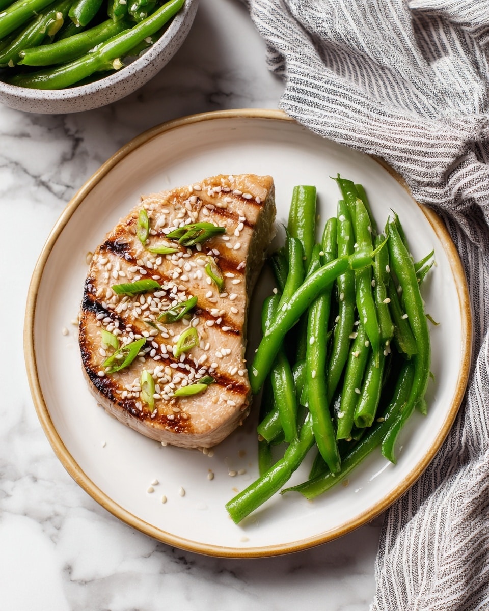 Sweet and Savory Coconut-Ginger Tuna Steaks Recipe