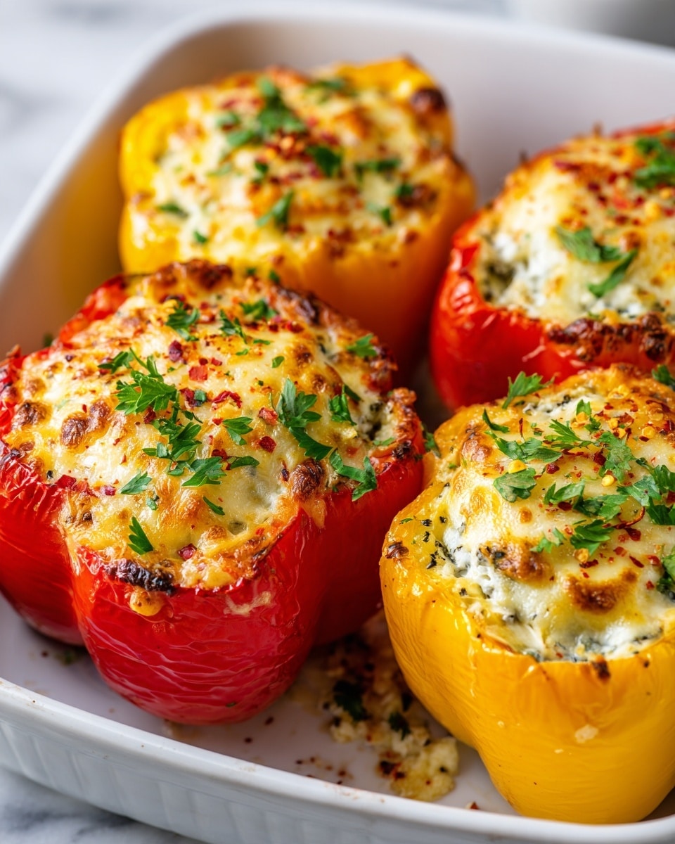 Cheesy Chicken Stuffed Peppers Recipe