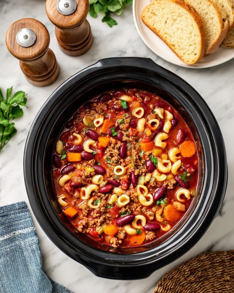 Crockpot Pasta e Fagioli Soup Recipe