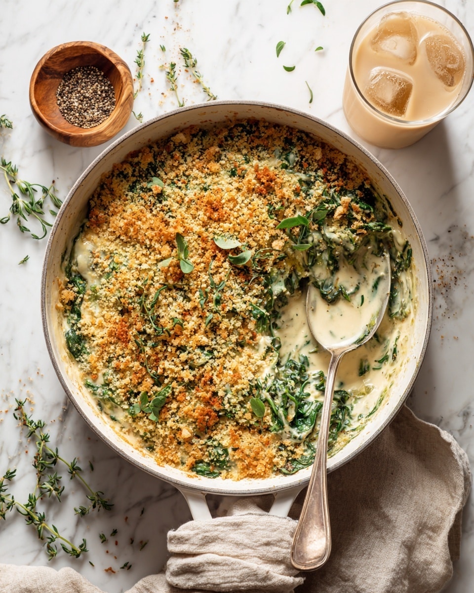 The Easiest Creamed Spinach with Gruyere Recipe
