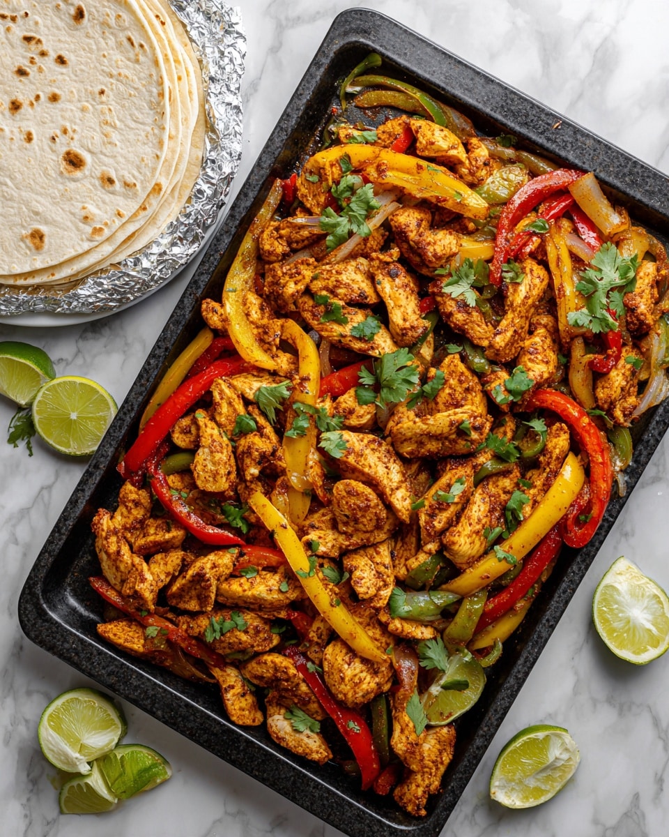 Sheet Pan Chicken Fajitas Recipe - Recipe Image