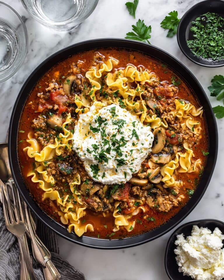 Vegan Lasagna Soup Recipe
