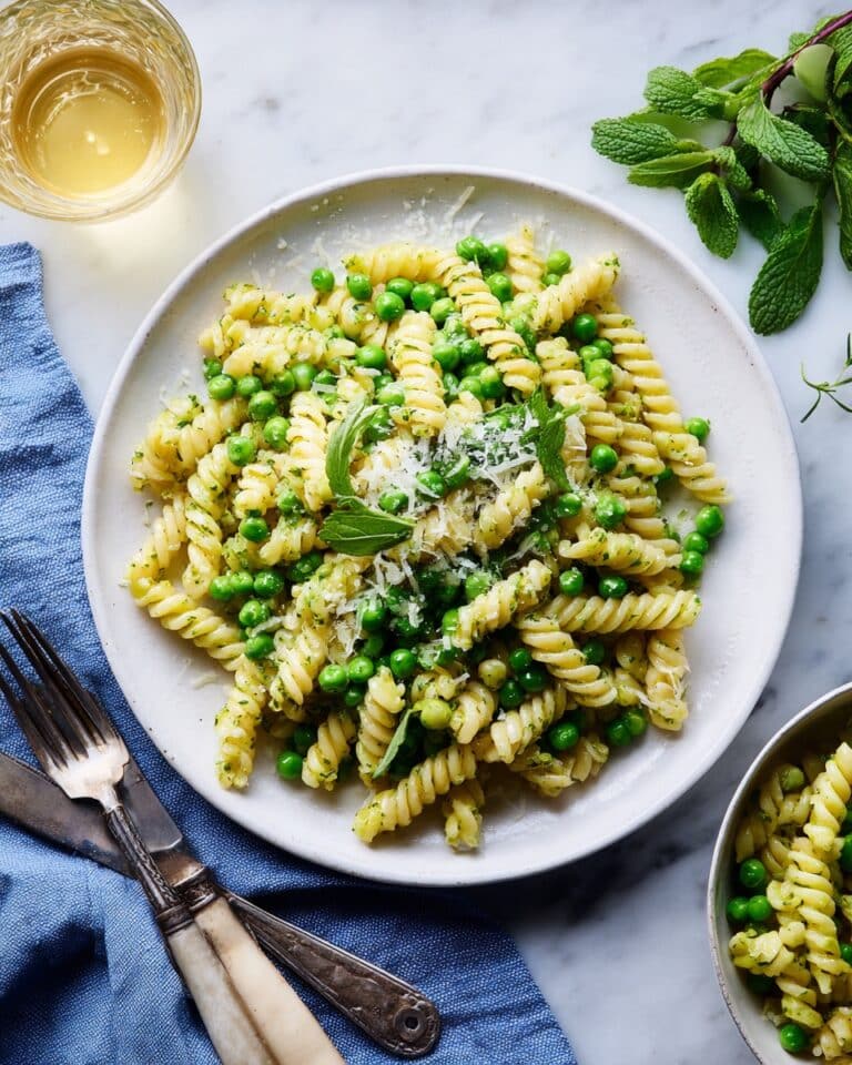 Pasta with Pea Sauce Recipe