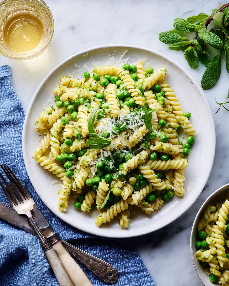 Pasta with Pea Sauce Recipe
